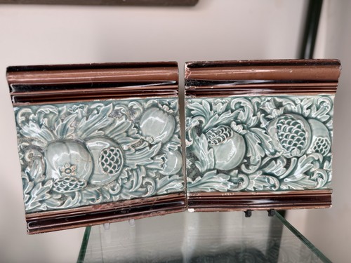 Pair antique english relief - antique,