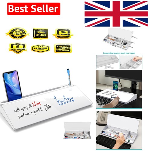 Desk glass whiteboard with - whiteboard,