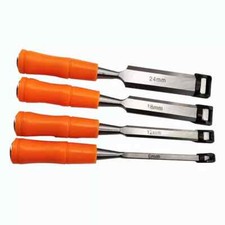 4PCS Wood Chisel Set Woodworking Bevel Edge Hand Carpentry  - 1/4 1/2 3/4 1"