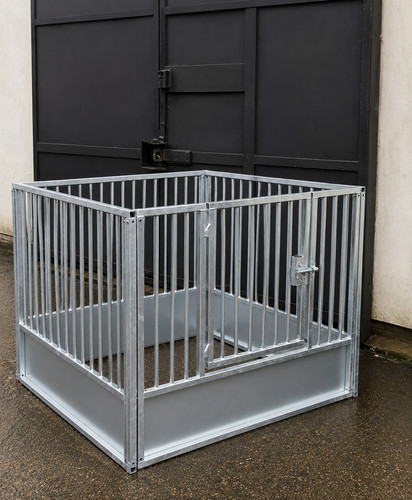 Galvanised dog run panels - dog,