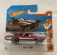 Hot Wheels 2017 -  68 EL Camino - 216/365 4/10 Muscle Mania DTY87 Short Card