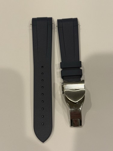 Navy rubber strap for tudor - navy,