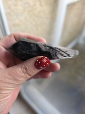 Black Tourmaline In Quarts Wand Natural Crystal, See Description Protection Vibe