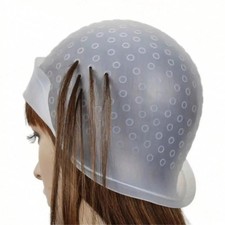 Magic Cap Reusable Cap Hair Coloring Highlighting Cap Rubber Streaking with Hook