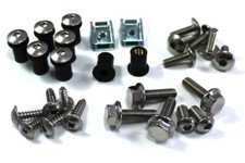 Yamaha TDM 850 1996-2001 Inox carenatura Bullone & Vento parabrezza Fissaggi Kit