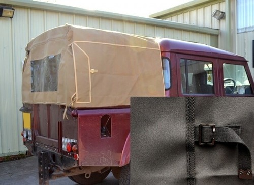 Black canvas soft top - hood, for