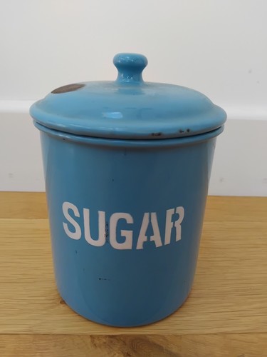 Vintage blue enamel - blue, ware