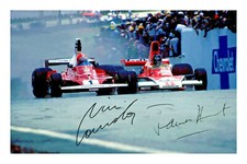 Niki Lauda & James Hunt Signed