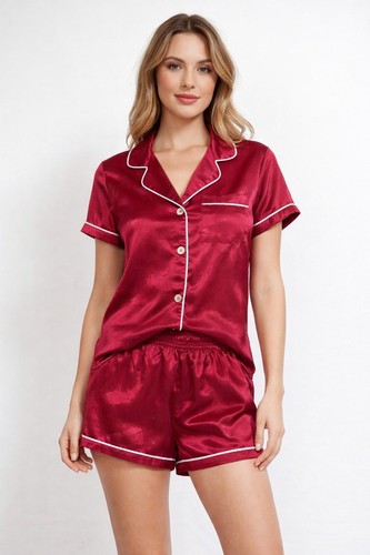 Women satin pyjamas nightwear - satin,