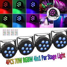 4PCS RGBW 7 LED Stage Light