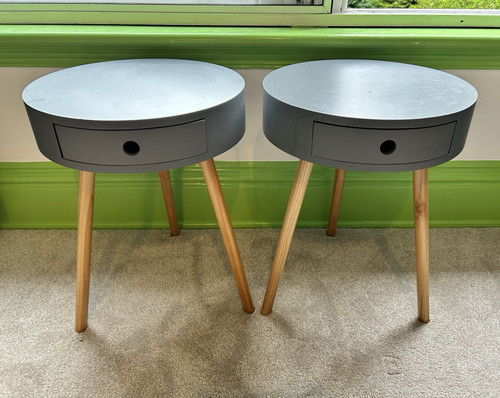 Habitat pair round grey - habitat,