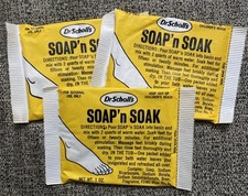Dr. Scholls Soap 'n Soak Vintage Fragrant Footbath 3 Pack No Box
