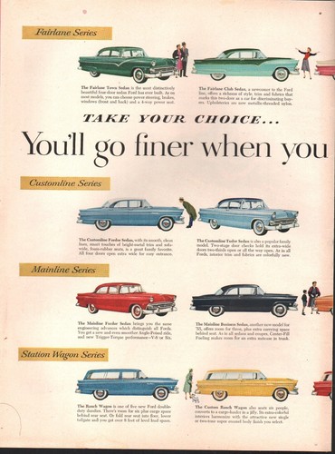 1955 vintage ford retro - 1955,