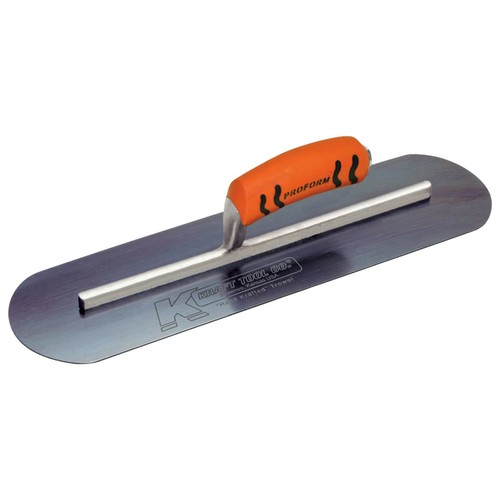 Blue steel pool trowel - blue,