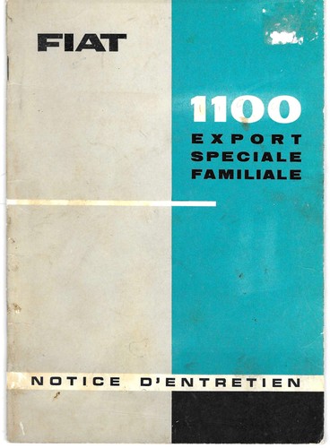 Fiat 1100 export - export, special