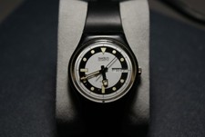 1987 Vintage Pop Deco Mens Swatch Working Slight Lume Damage