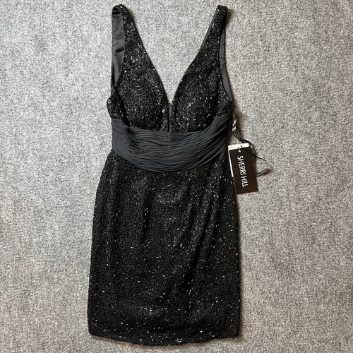Sherri hill black - sherri, beaded