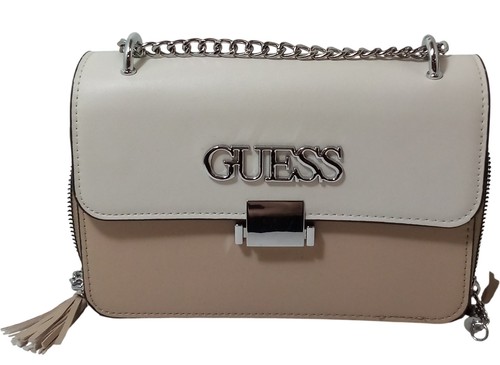 Guess crossbody bag beige - guess,