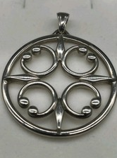 Vintage 1975 Ola Gorie Sterling Silver St Magnus Pendant