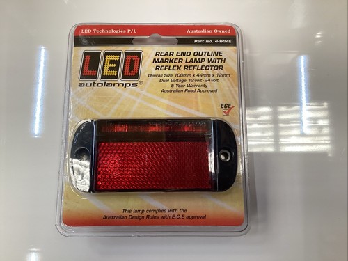 Red side marker light and - side,