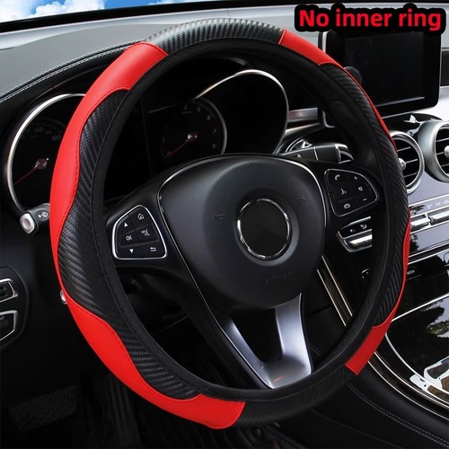 Leather car steering wheel - steering,