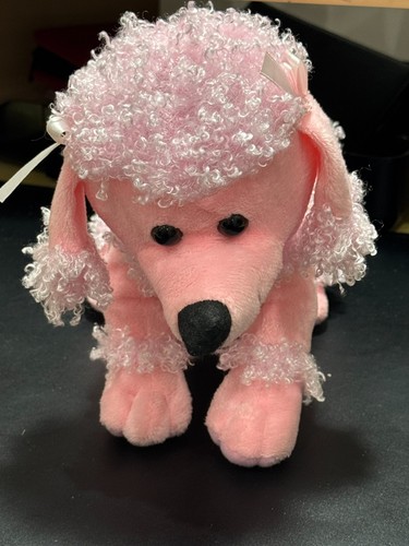 Pink poodle soft toy from
