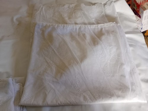 Vintage retro 1970s white net - vintage,