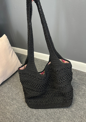 Lina black crochet - lina,