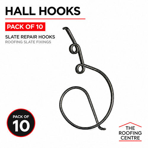 Hall hooks pack slate - hooks, 10