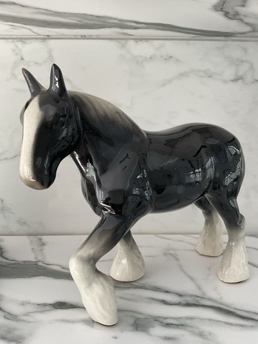 Unmarked ceramic black shire - unmarked,