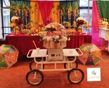 Hire Only* Vintage White Candy Floss Machine & Cart Birthdays Weddings Mehndi