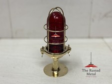 Vintage Brass Red Lens