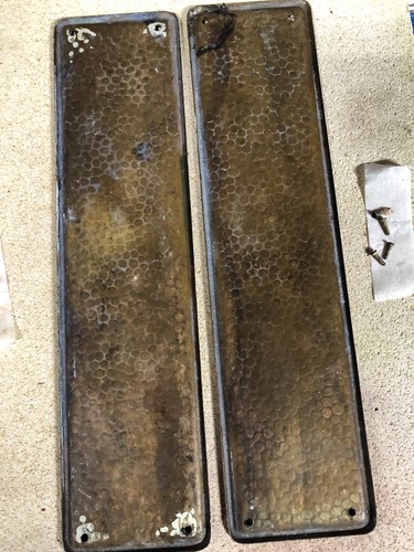 Copper finger plates - finger, plates/pair