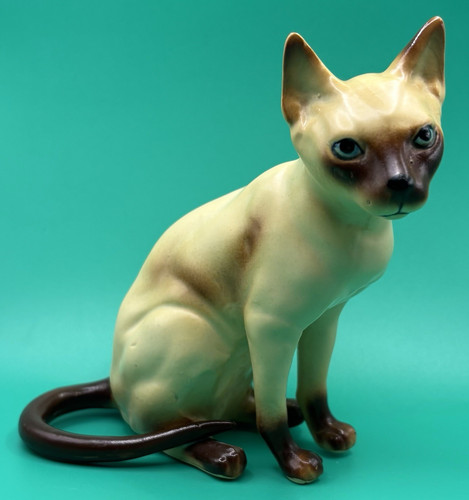 Porcelain siamese cat - porcelain,
