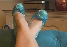 Irregular Choice Smarty-Pants Turquoise Glitter Shoes, Size 41 UK