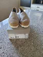 Kurt Geiger Grey Suede Ladies Espadrille Style Shoes Size 6 Brand new In Box