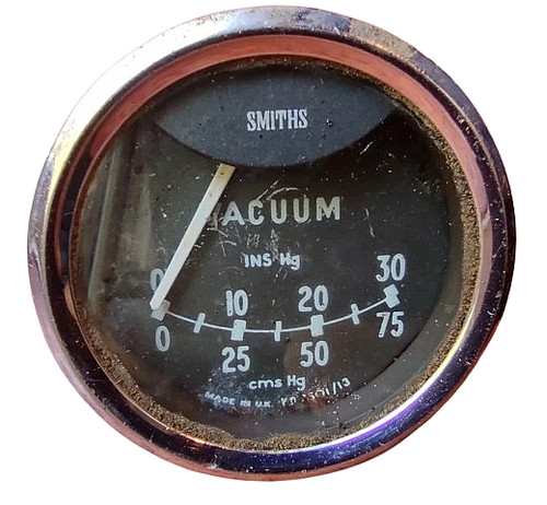 Vintage smiths vacuum gauge - smiths,