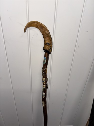 Vintage walking stick cane - cane, ram