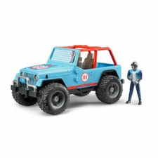 Bruder Leisure Jeep Cross Country Racer Blue with Racer Model Toy