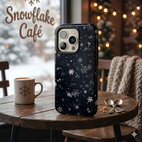 Snowflake winter tough phone - winter,