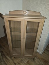 Stag Light Oak Display Cabinet