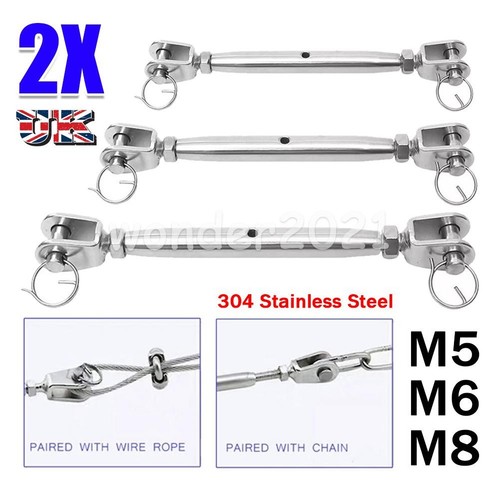 M8 stainless steel - 2x,