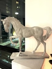Elegant White Horse Sculpture
