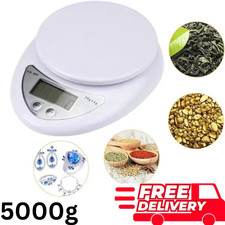 LCD DIGITAL KITCHEN SCALES ELECTRONIC COOKING FOOD WEIGH MEASURING SCALE 1G-5KG