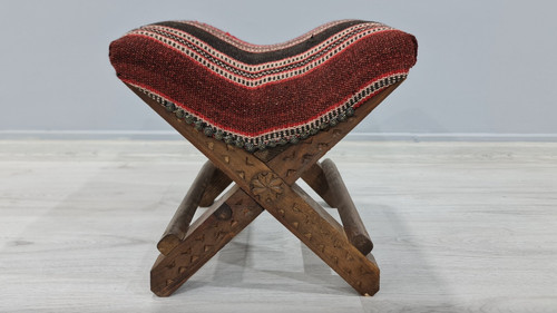 Vintage handmade stool - handmade,