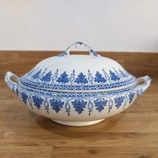 John Tams Blue White Tureen /
