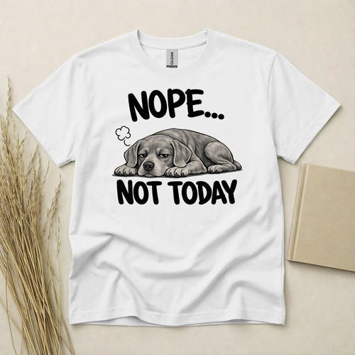 Weimaraner nope not today - weimaraner,