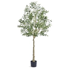 6 FT Artificial Olive Tree Green Natural Tall Faux Lifelike Fake Plant