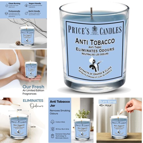Candles anti tobacco - anti, jar