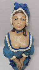 Vtg 30" ALFCO NY Figurehead Ship Prow Lady Foam Wall Bust Nautical Bar Maid